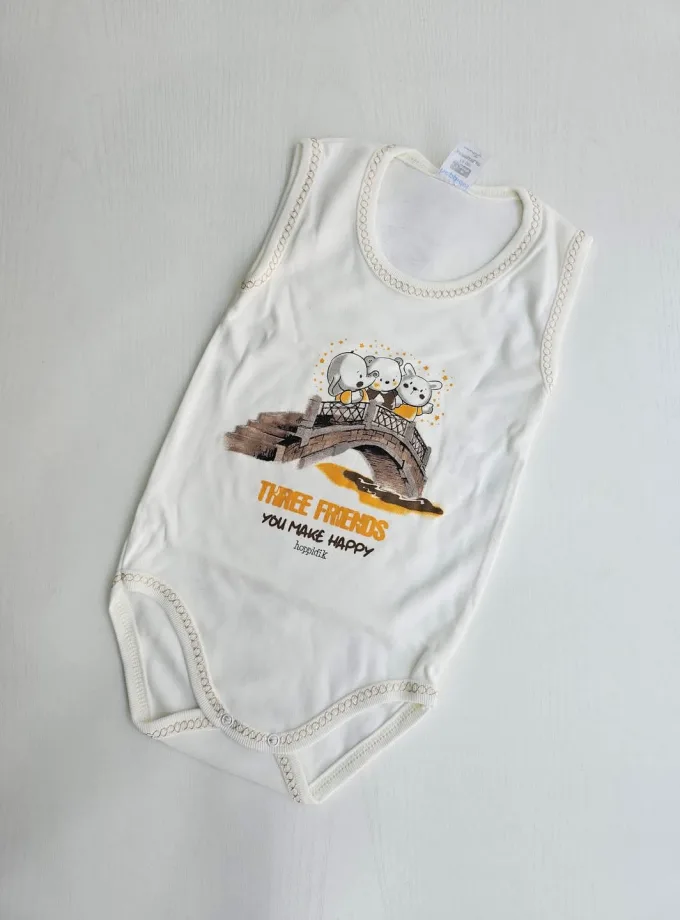 Αμάνικο Εσώρουχο Friends Μουσταρδί