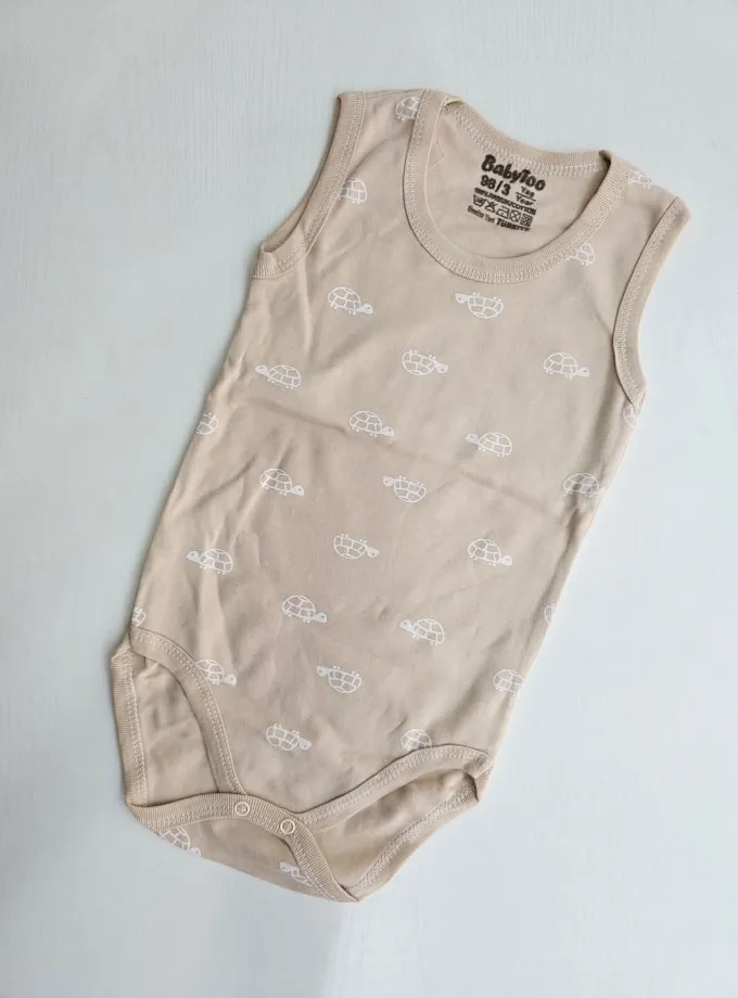 Αμάνικο Εσώρουχο Μπεζ Χελωνίτσες