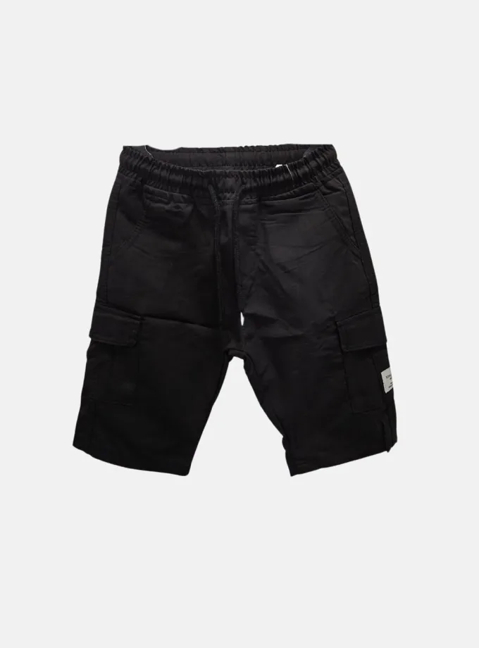 Βερμούδα Μαύρη Cargo Junior
