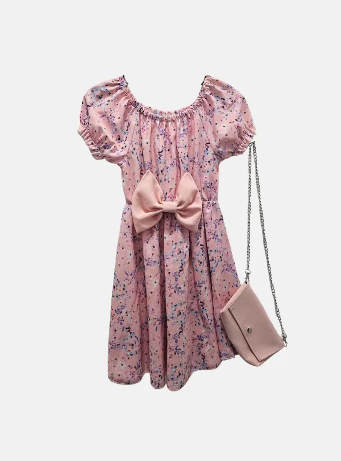 Φόρεμα Floral Ροζ Junior