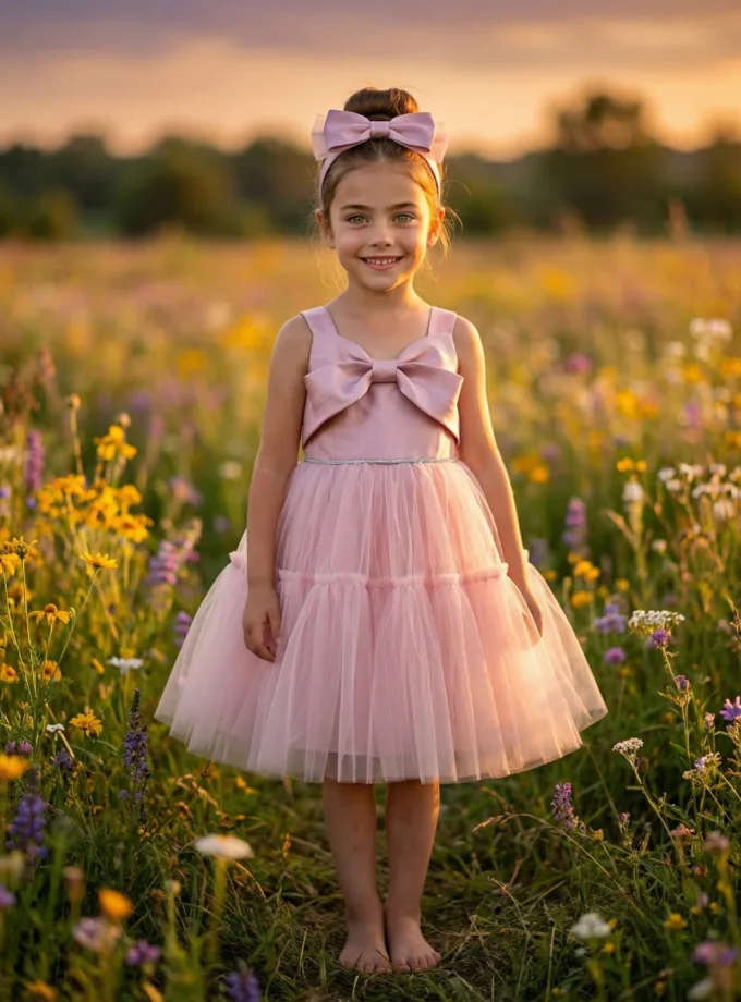 Φόρεμα Αμπιγέ Φιόγκος Σάπιο Μήλο Mini