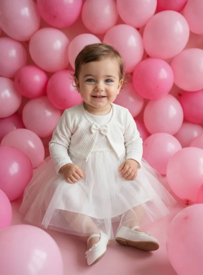 Σύνολο με Μαντώ και Τούλι Λευκό