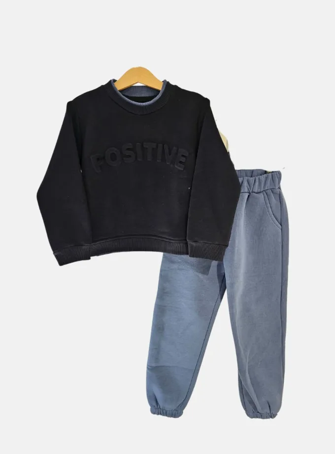 Φόρμα Positive Μαύρο-Ραφ