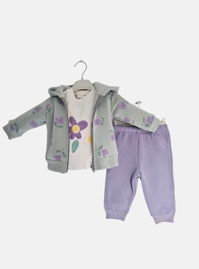 Συνολάκι Φούτερ Flowers Bebe