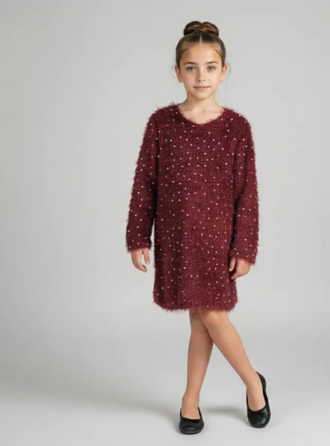 Φόρεμα Μπορντό Junior