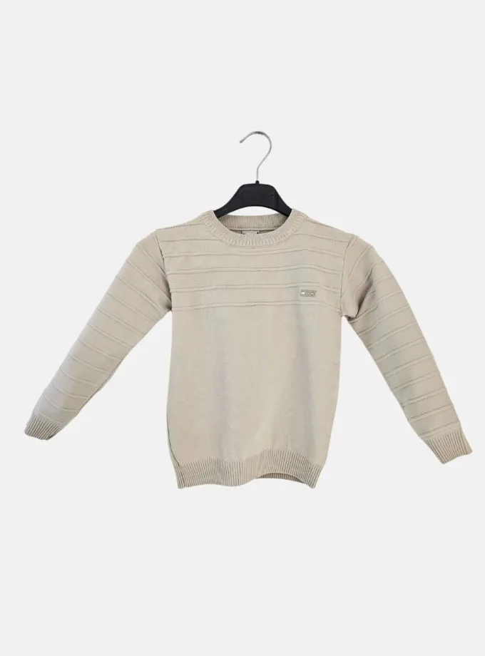 Πλεκτή Μπλούζα Εκρού Σήμα