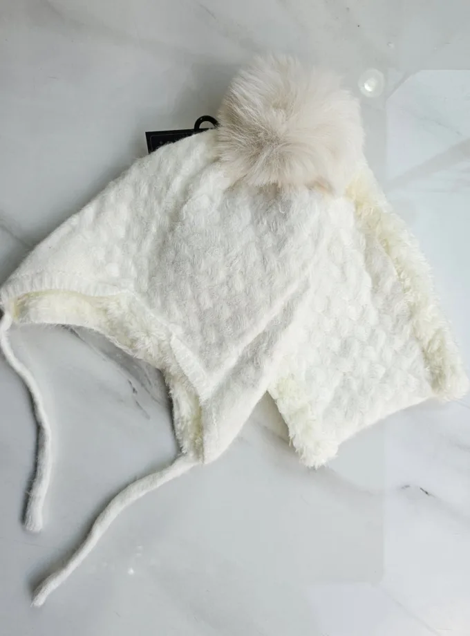 Σετ Σκούφος- Λαιμός Άσπρος