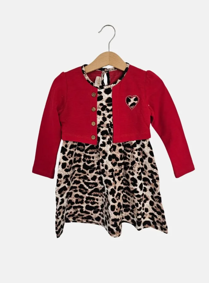 Φόρεμα Λεοπάρ-Κόκκινο Mini