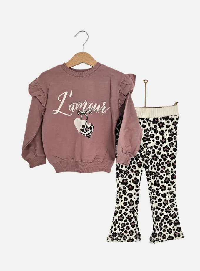 Σύνολο L'amour Λεοπάρ Σάπιο Μήλο Mini