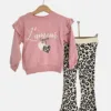 Σύνολο L'amour Λεοπάρ Ροζ Mini