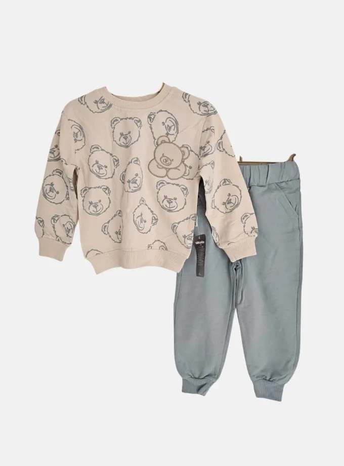 Φόρμα Αρκουδάκια Γαλάζιο Mini