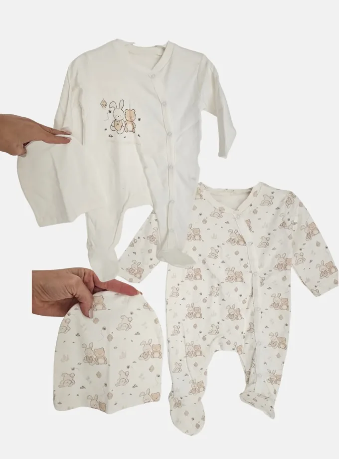 Σετ Φορμάκια Εκρού Αρκουδάκια