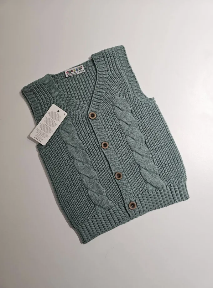 Αμάνικο Πλεκτό Πλεξούδα Βεραμάν Mini