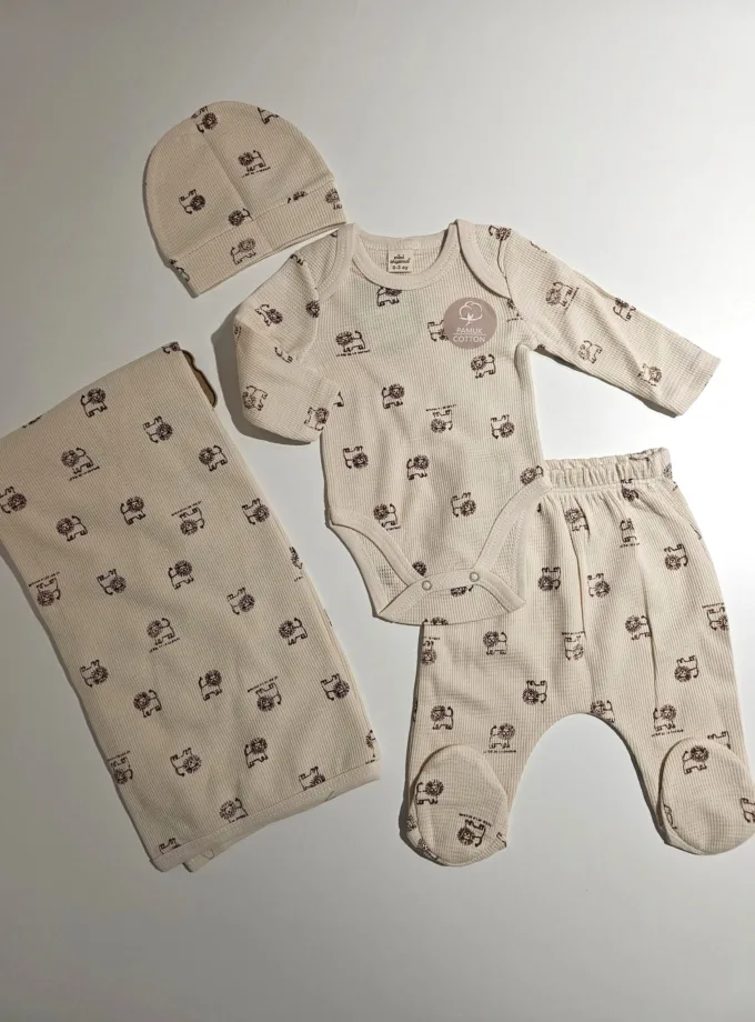 Σύνολο 4 τεμαχίων Λιονταράκια Εκρού Newborn