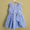 Φόρεμα Λουλούδια 3D Γαλάζιο Junior