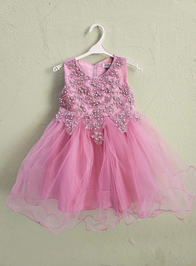 Φόρεμα Φρεζ με Κεντήματα στο Μπούστο Junior