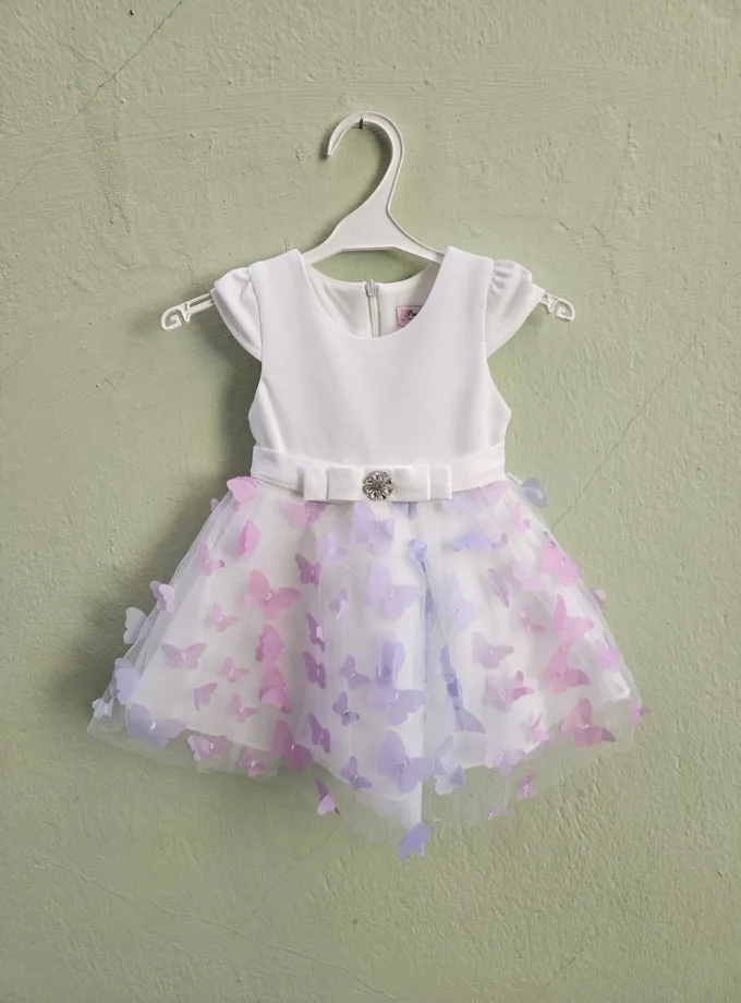 Φόρεμα Πεταλούδες Λιλά-Ροζ Bebe