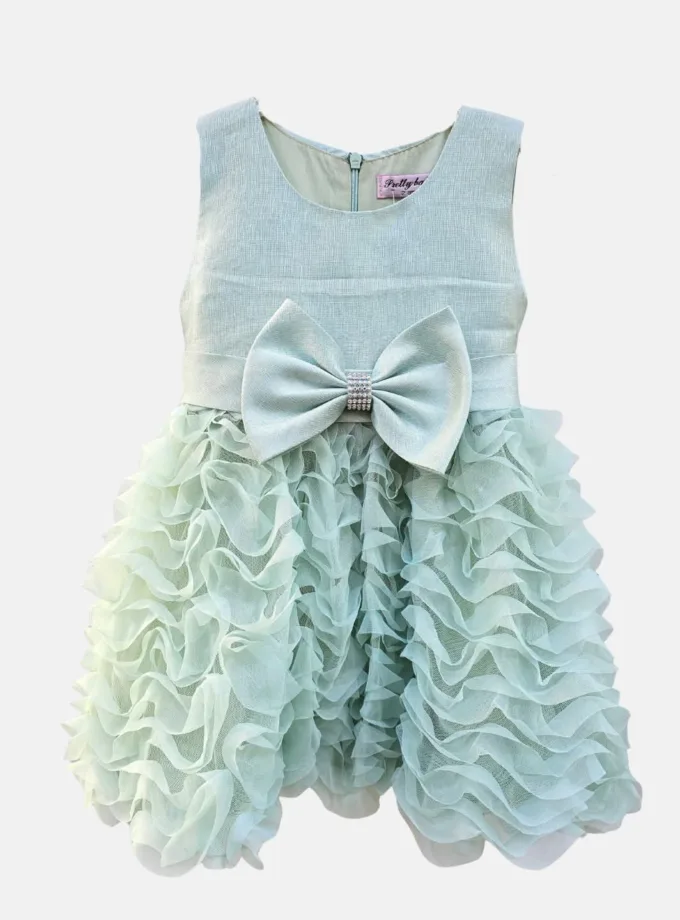 Φόρεμα Βεραμάν με Βολάν και Φιόγκο Junior