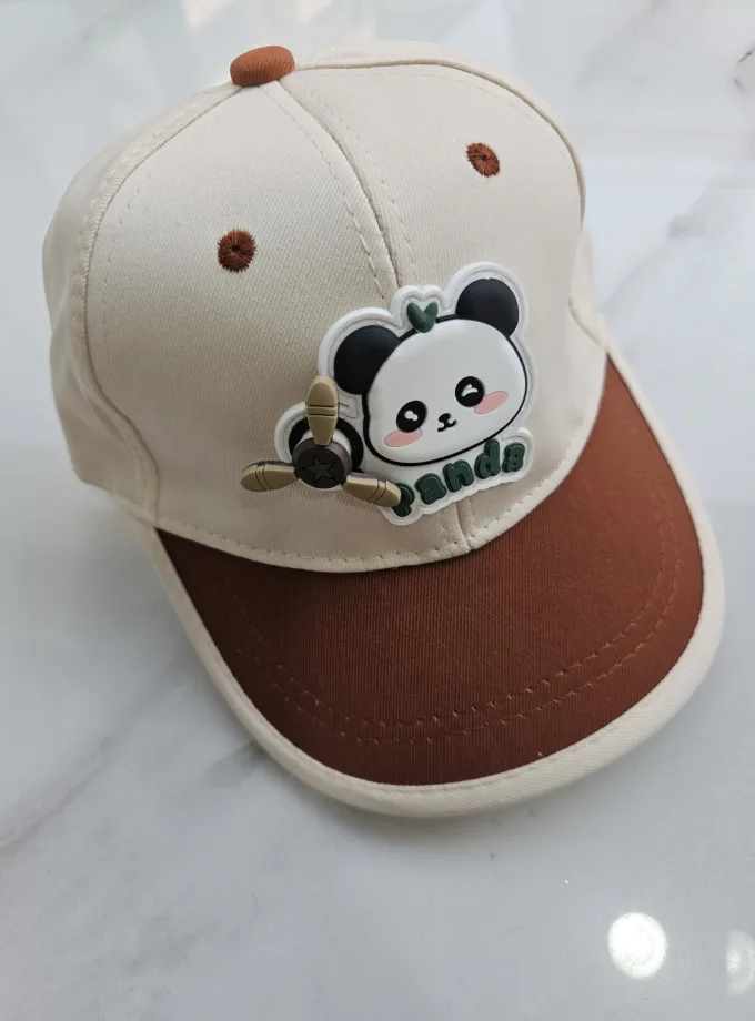 Καπέλο Panda Εκρού-Ταμπά