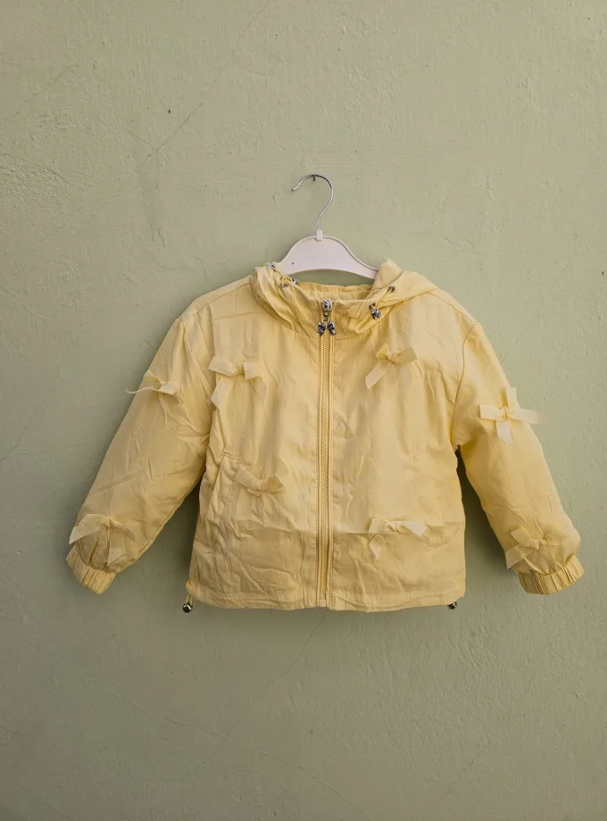 Μπουφάν Κίτρινο Bows Junior