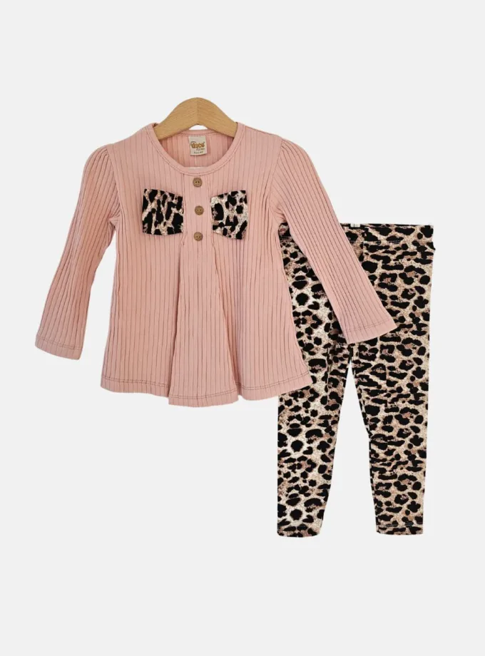 Σύνολο Ριπ Ροζ με Κολάν Mini