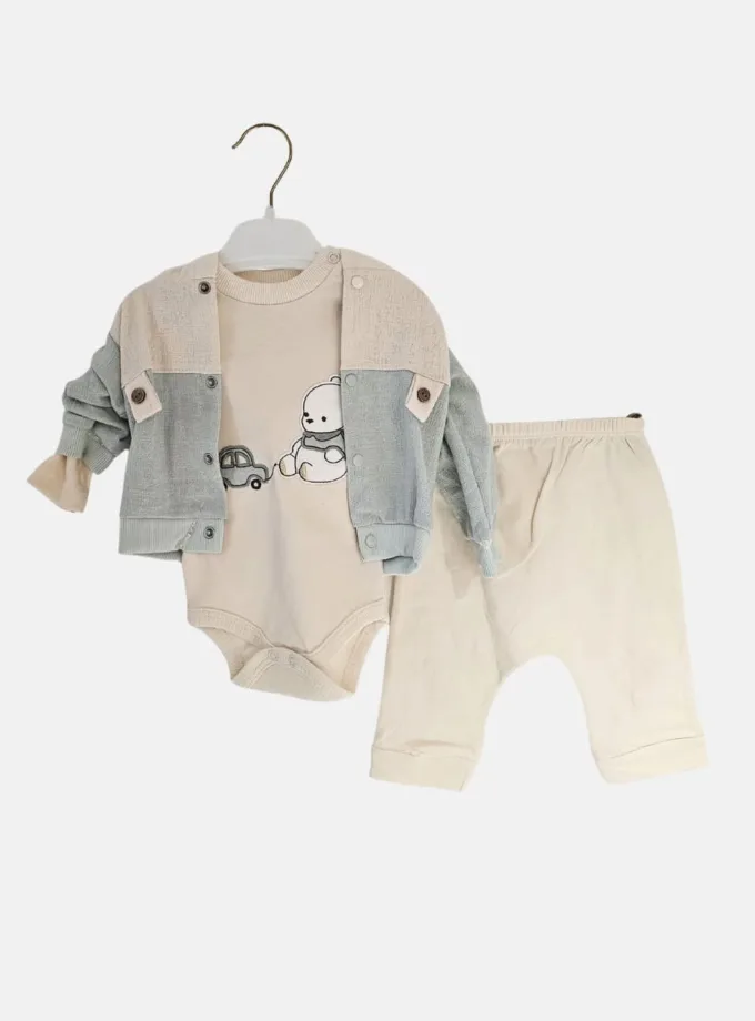 Σύνολο Τριπλό Εκρού-Βεραμάν Bunny Bebe