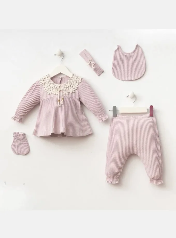 Σύνολο Boho Newborn Λιλά