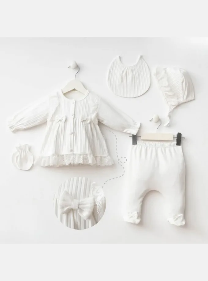 Σύνολο 5 τεμ. Λευκό Chic Newborn