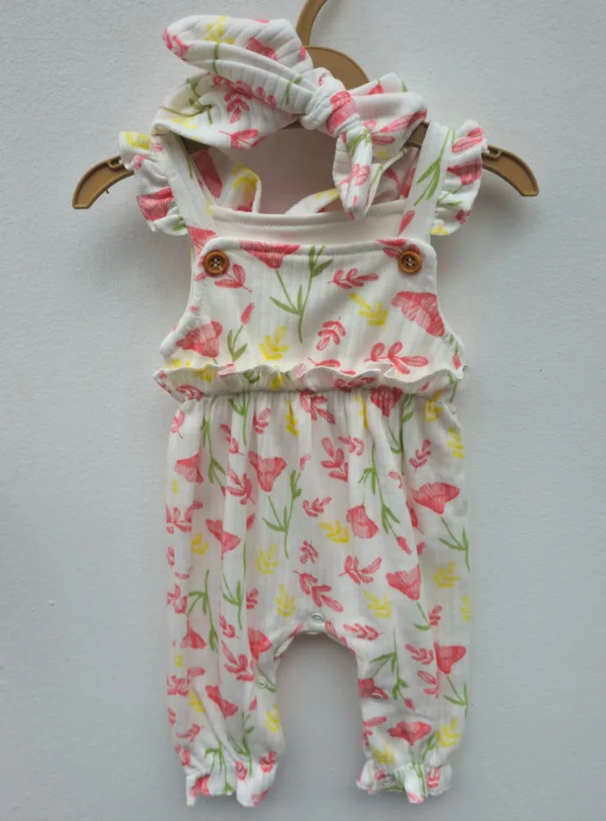 Ολόσωμη Floral με Κορδέλα