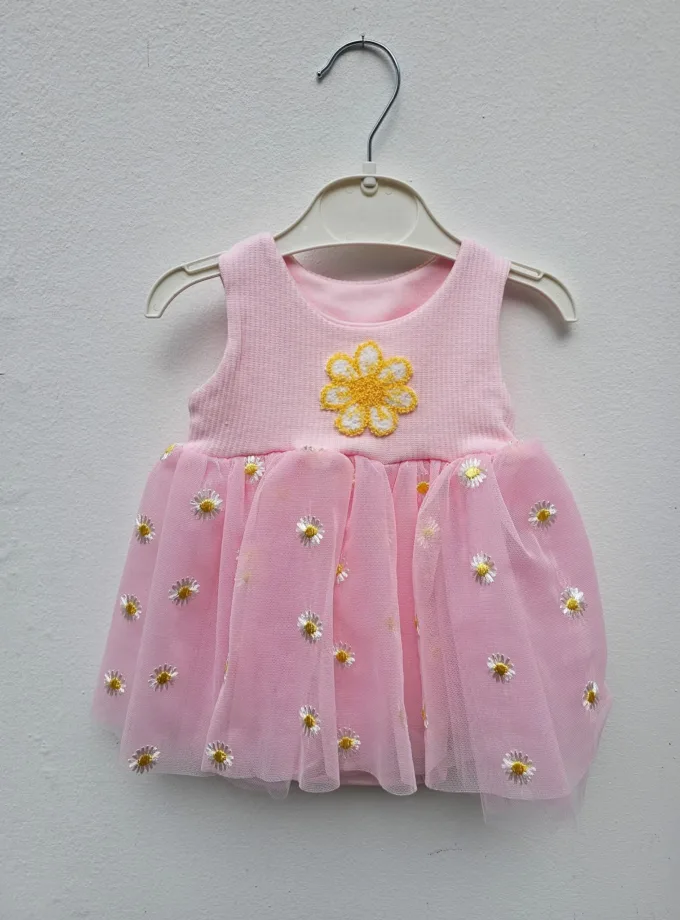 Φορεματάκι Ροζ Μαργαρίτες Bebe