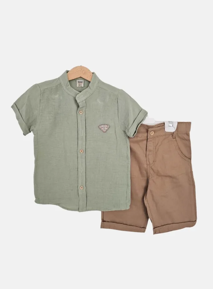 Σύνολο Βεραμάν με Μπεζ Βερμούδα Μάο