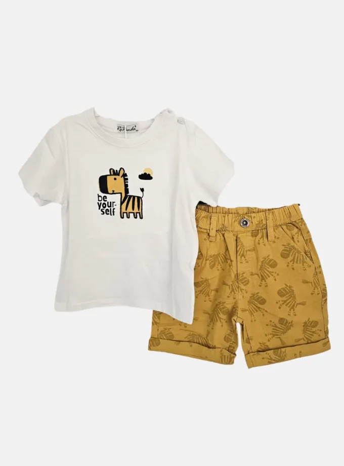 Σύνολο Giraffe Μουσταρδί Bebe