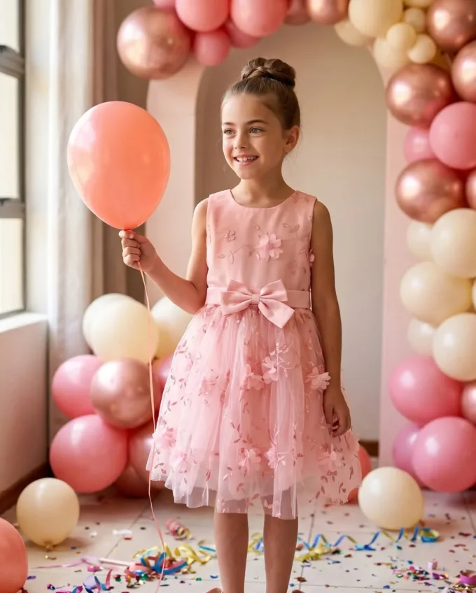 Φόρεμα Dreamy Σομόν Junior