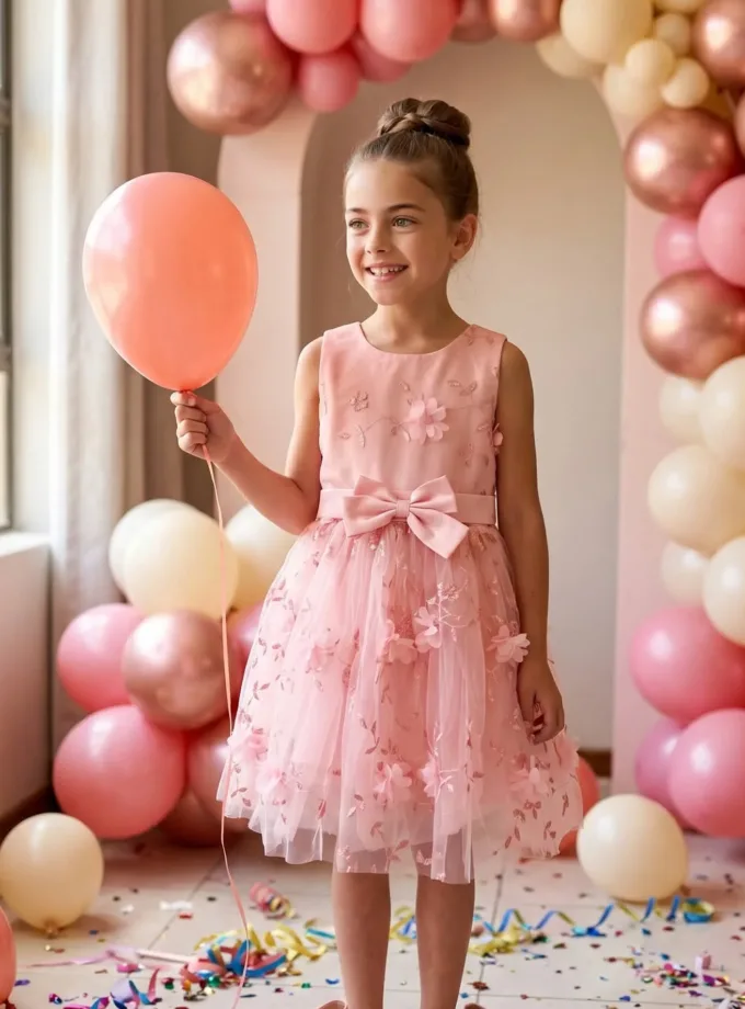 Φόρεμα Dreamy Σομόν Junior