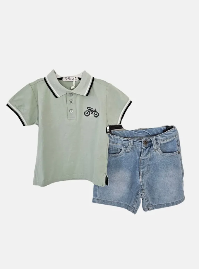Σύνολο Polo με Τζιν Bicycle Bebe
