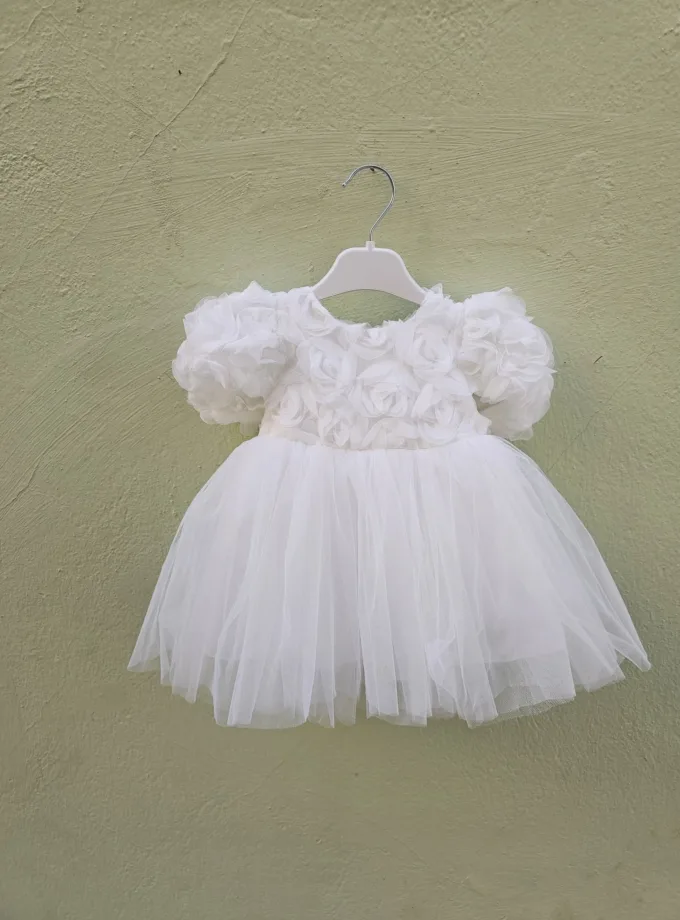 Φόρεμα White Roses Bebe
