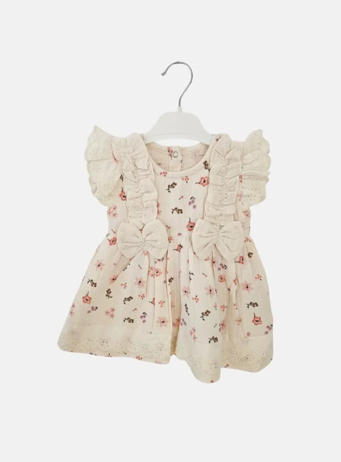 Φόρεμα Floral Σομόν Bebe