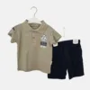 Σύνολο Polo Skate Λαδί Bebe