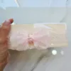 Κορδέλα Ροζ Φιόγκος Ιριδίζων με Πέρλες